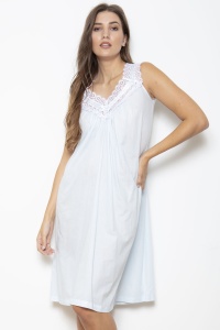Jodie Cotton Voile Sleeveless Nightdress